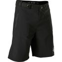 Pantalones cortos MTB Fox Ranger niño en color negro | pantalones cortos de bici con bolsillo de cremallera