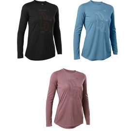Camiseta manga larga MTB para mujer Fox Ranger Drirelease transpirable