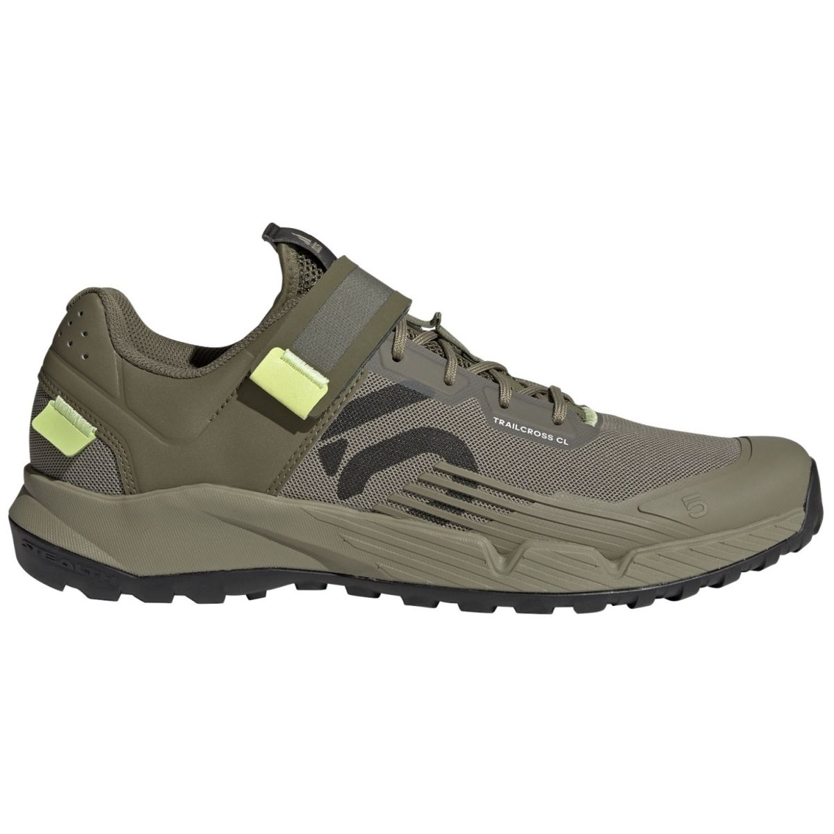 Zapatillas mtb enduro para calas Five Ten Trailcross Clip-in verde | adidas | velcro