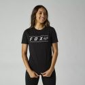 Camiseta manga corta Fox Pinnacle mujer | color negro