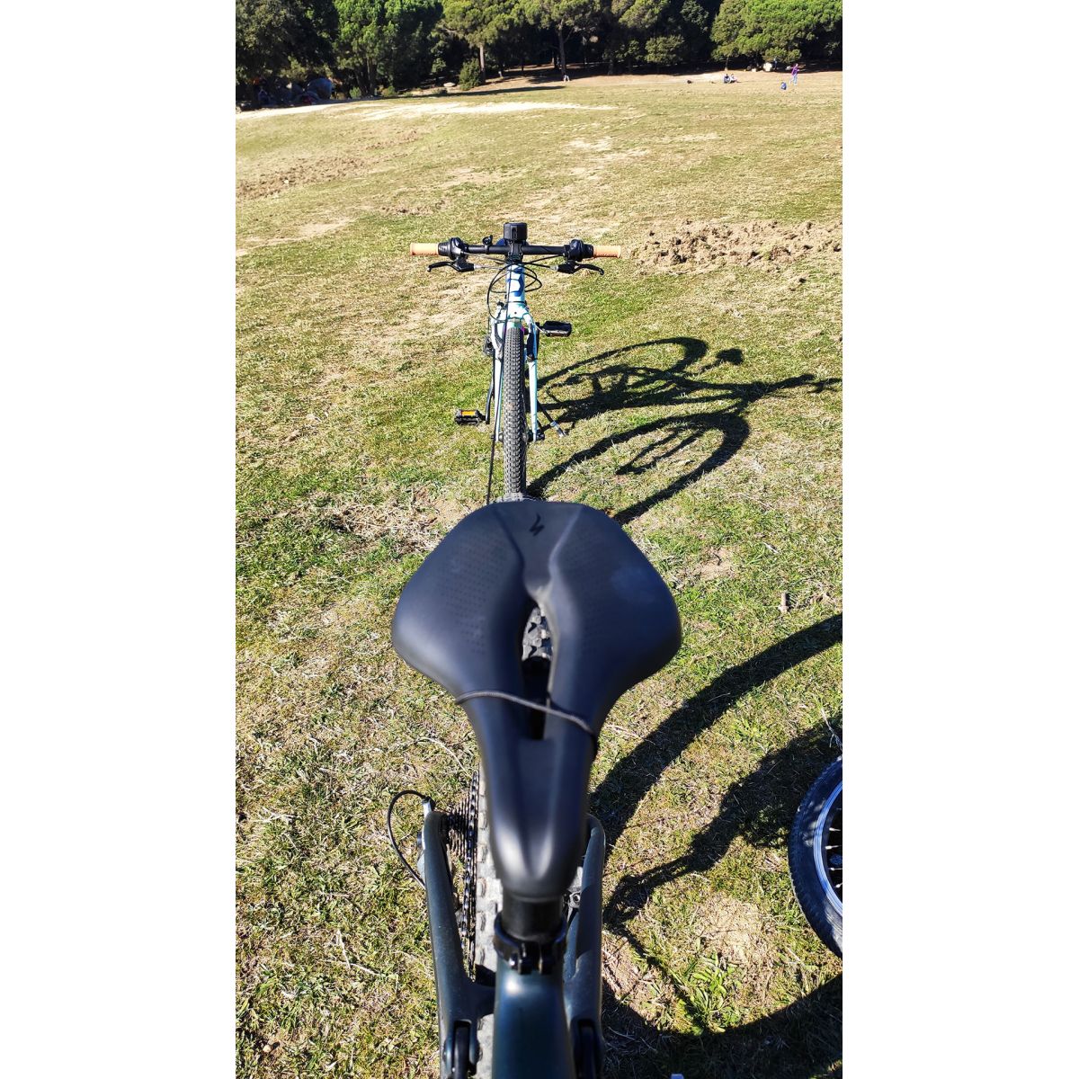 Remolcador de bicicletas Trax MTB Pro en el sllín