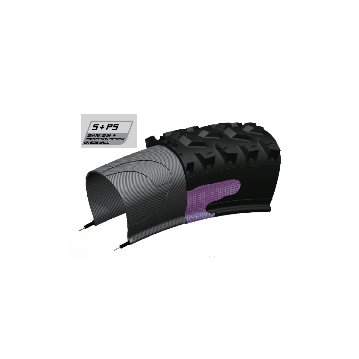 carcasa con protección de la Cubierta de enduro Chaoyang Persuader Dry 29"x2.40 TR 3C-AM 60TPI