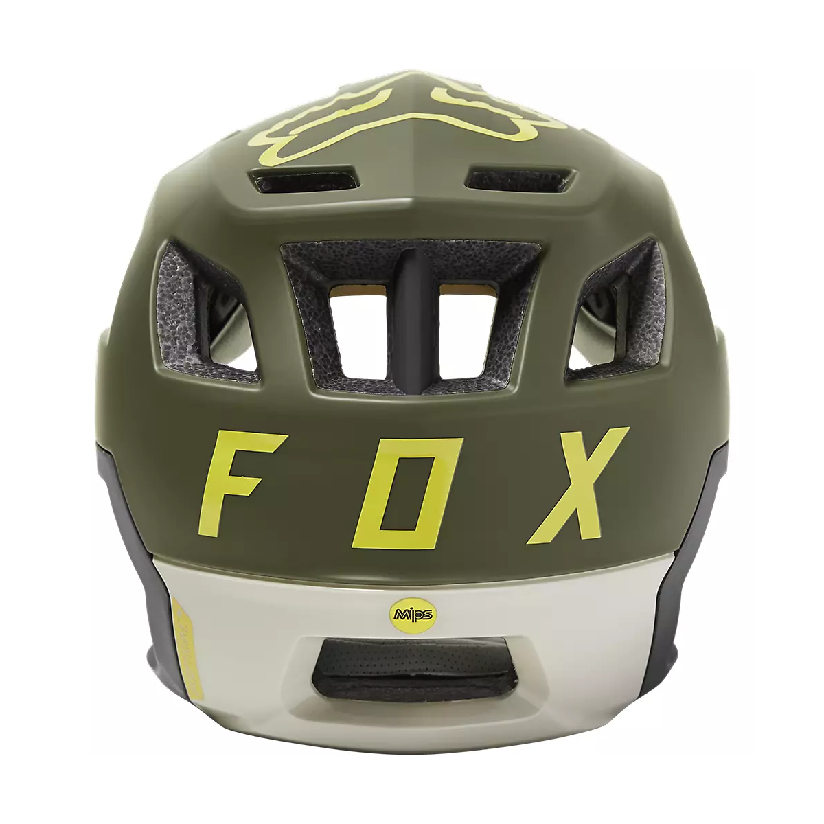 Casco Enduro Fox Dropframe Pro Mips 2022 color verde