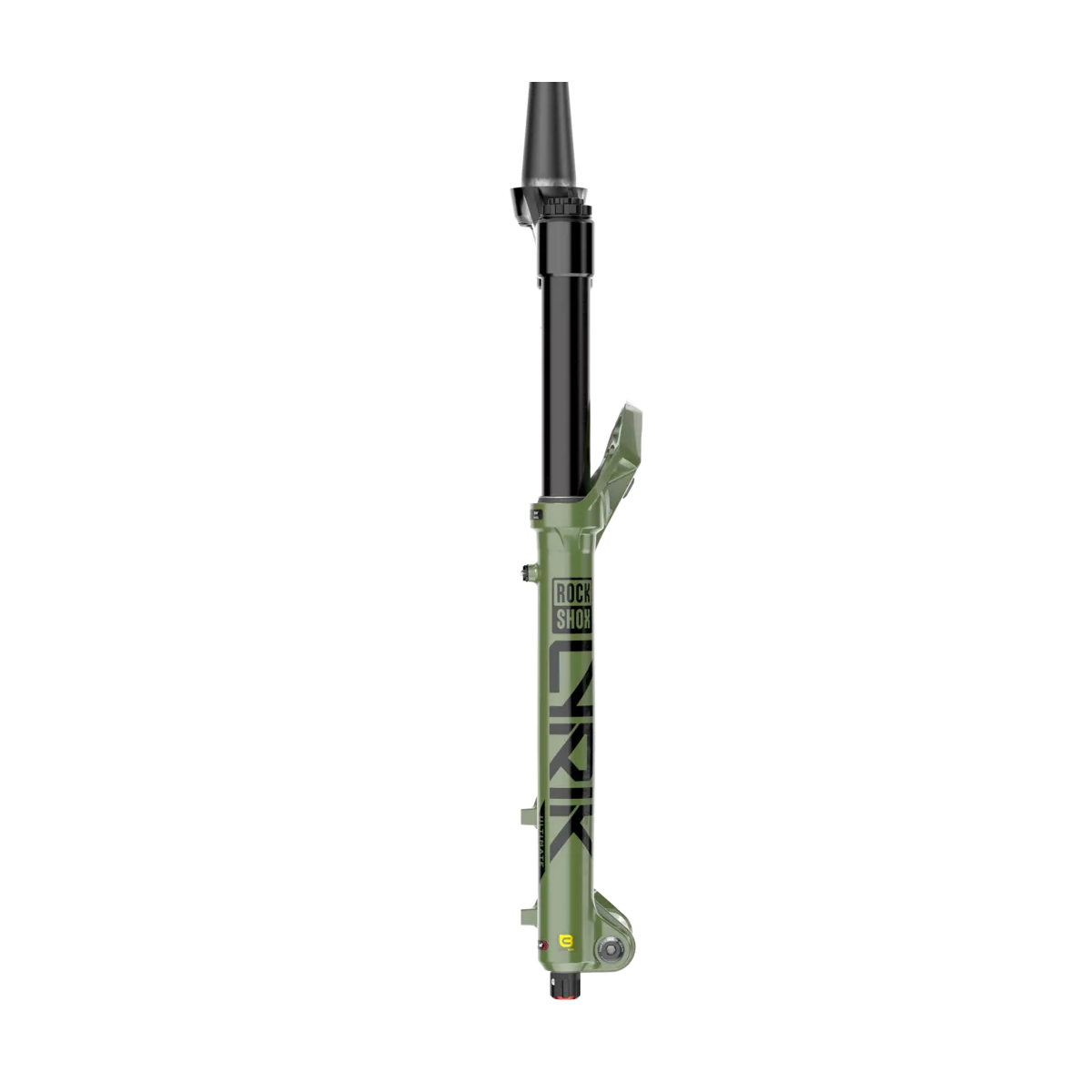 lateral de la Horquilla de enduro Rock Shox Lyrik Ultimate Charger 3 R2C 38mm 2023 | rueda de 29" verde