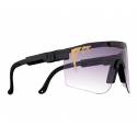lateral de las Gafas de sol Pit Viper The Originals EXEC Fade color negro con cristal ahumado