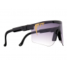 lateral de las Gafas de sol Pit Viper The Originals EXEC Fade color negro con cristal ahumado
