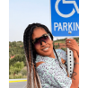 chica con Gafas de sol Pit Viper The Originals EXEC Fade color negro con cristal ahumado