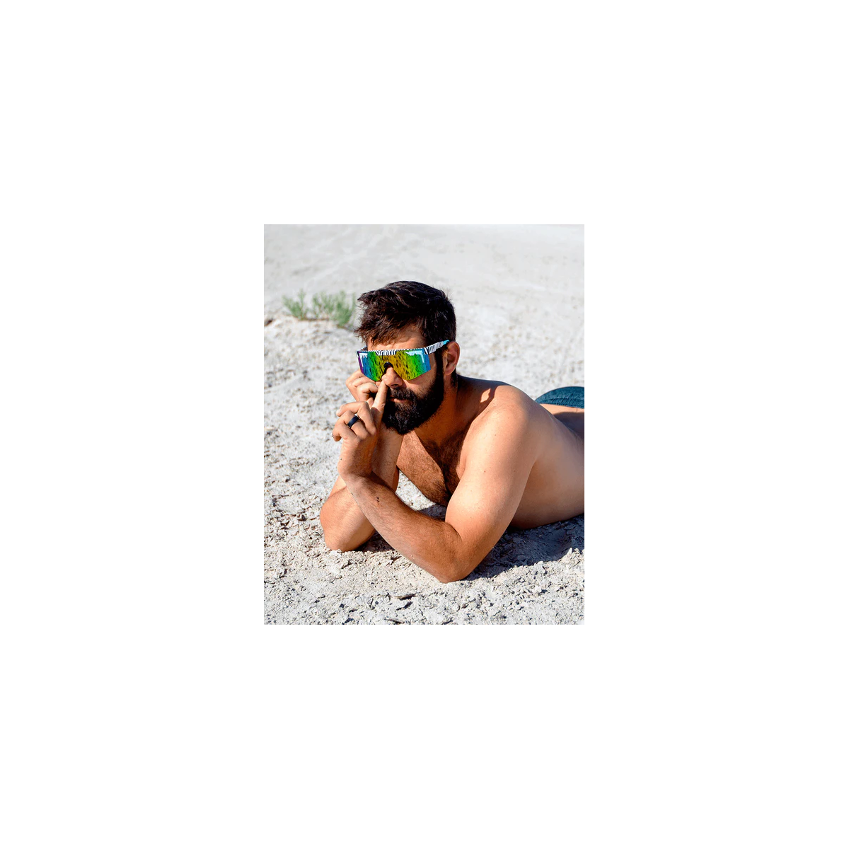 chico con Gafas de sol Pit Viper The 2000s - The Herbivore - zebra