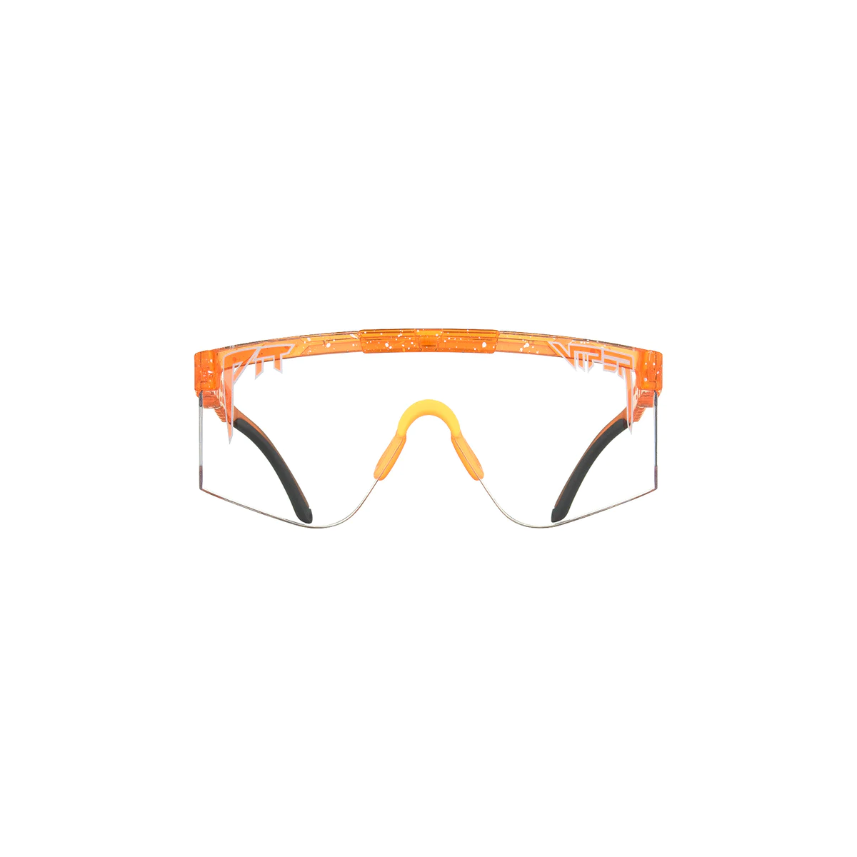 Gafas de bicicleta Pit Viper The 2000s - The All Night Caulker con lente transparente montura naranja