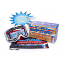 kit de Máscaras Pit Viper Brapstrap The Roost Rocket lente transparente color blanco con cinta roja