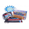 kit de Máscaras Pit Viper Brapstrap The Roost Rocket lente transparente color blanco con cinta roja