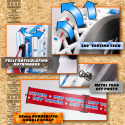 características de las Máscaras Pit Viper Brapstrap The Roost Rocket lente transparente color blanco con cinta roja
