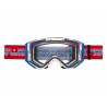 Máscaras Pit Viper Brapstrap The Roost Rocket lente transparente color blanco con cinta roja