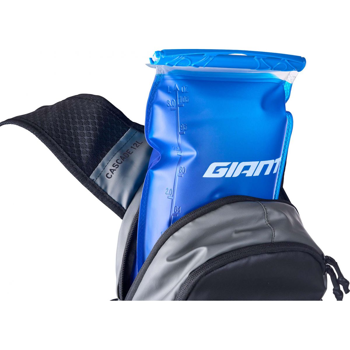 bolsa de agua de 3 litros de Mochila de hidratación de bicicleta mtb Giant Cascade 12 litros | VH4600005 color gris