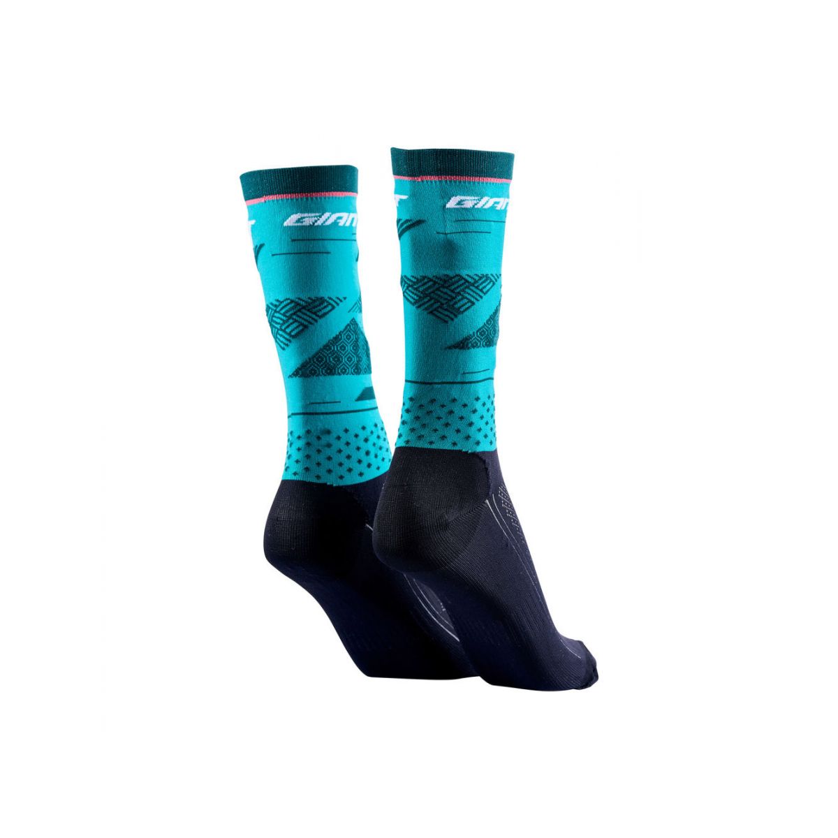 Calcetines altos para ciclismo de carretera y mtb Giant Cobalt Azul/naranja/negro TM8200054 / TM8200053