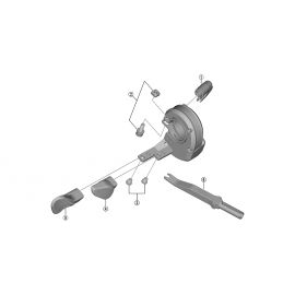 Tornillos pulsador izquierdo mando Shimano SW-M9050 Y01W98010