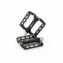 Pedales de plataforma de aluminio MSC Light CK539BK | enduro | ebike | negros | con pines