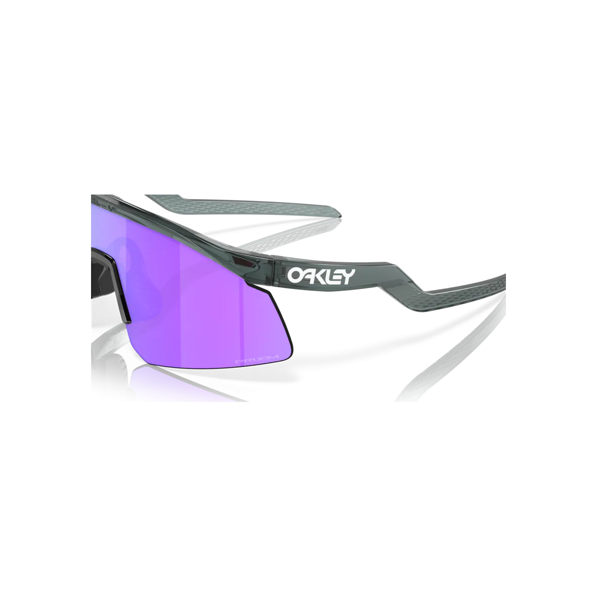 vista lateral del cristal de Gafas de sol para ciclismo Oakley Hydra cristal negro Prizm violeta | 922904