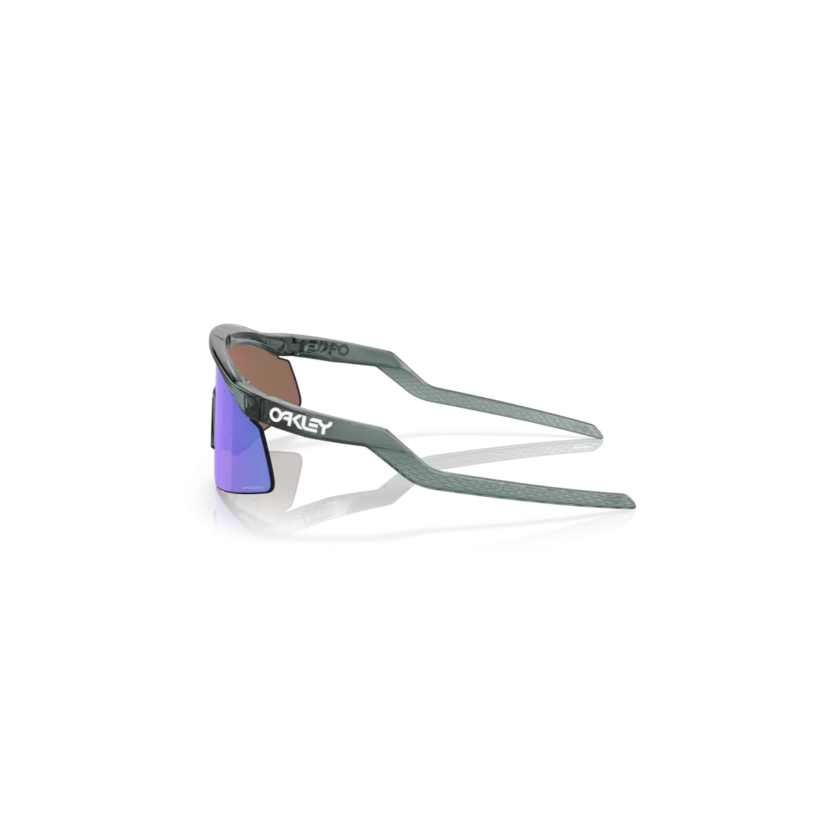 vista lateral de la montura de Gafas de sol para ciclismo Oakley Hydra cristal negro Prizm violeta | 922904