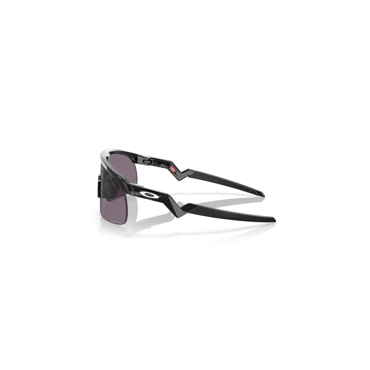 vista lateral de las Gafas Oakley Resistor para niños negro pulido Prizm gris