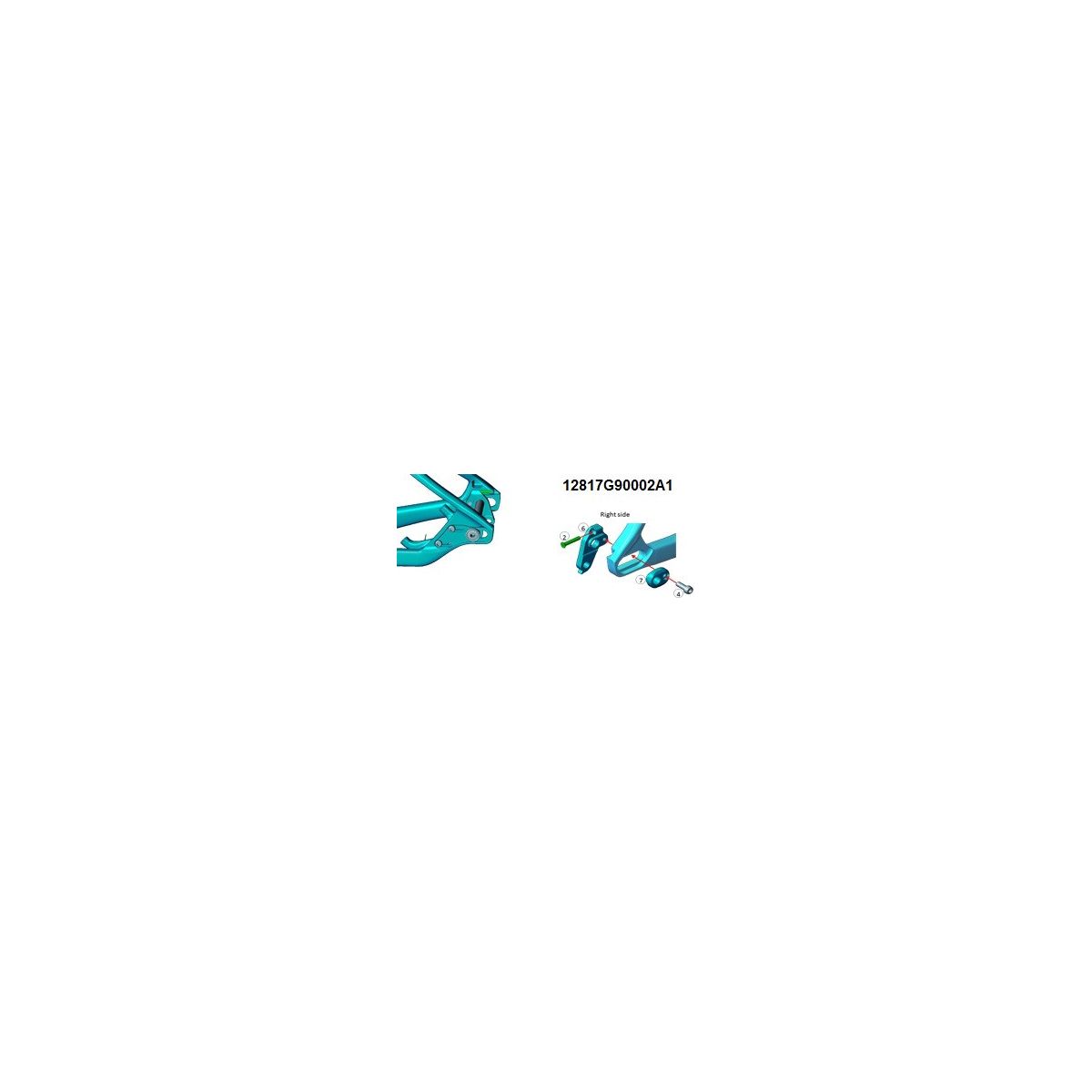 Patilla de cambio Giant XTC 29 Advanced 2017 2018 2019 	83017GA001-1K