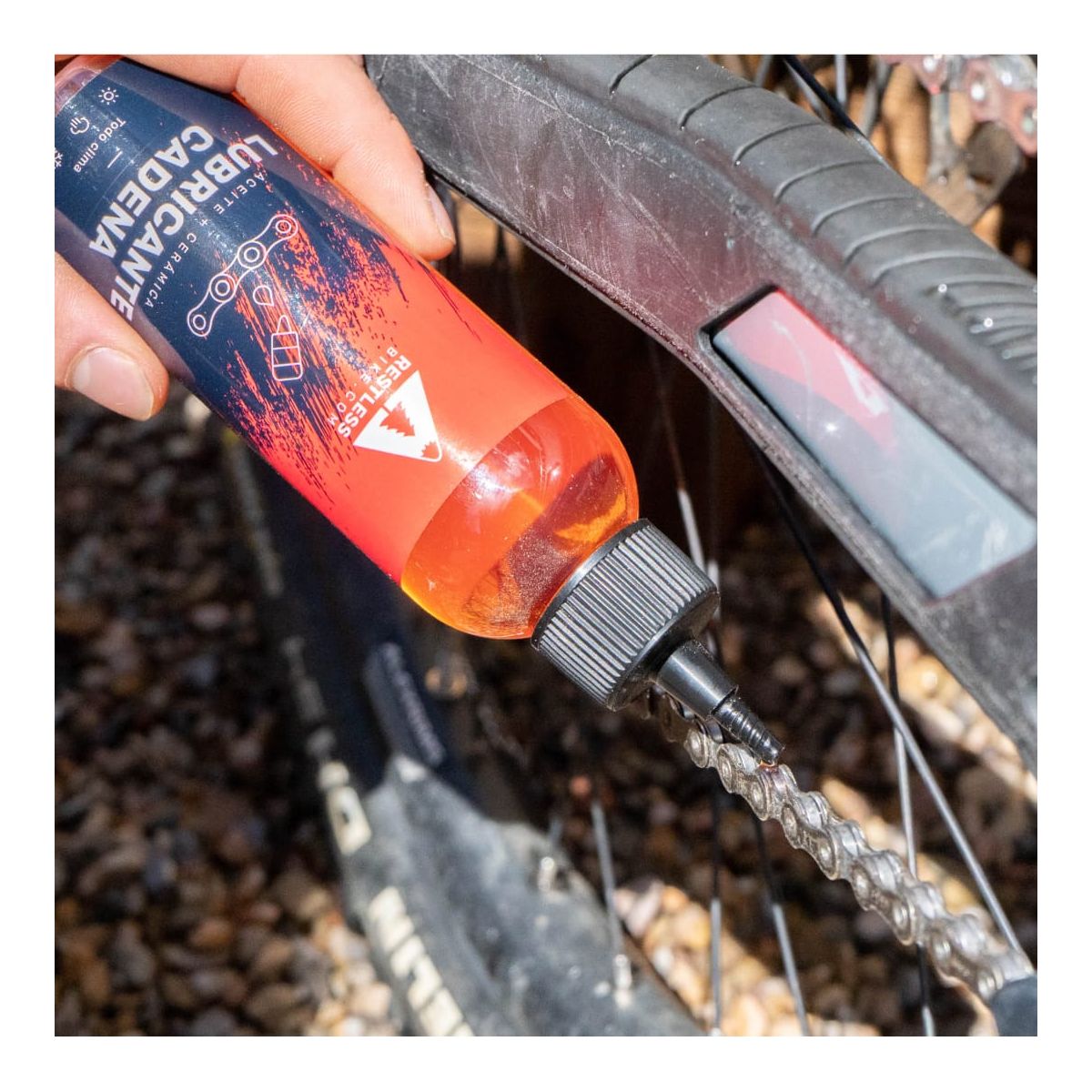 Lubricante de aceite para la cadena de la bicicleta