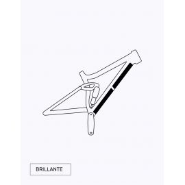 Vinilo protector para el tubo inferior del cuadro de la bicicleta | vinilos Restless Bike