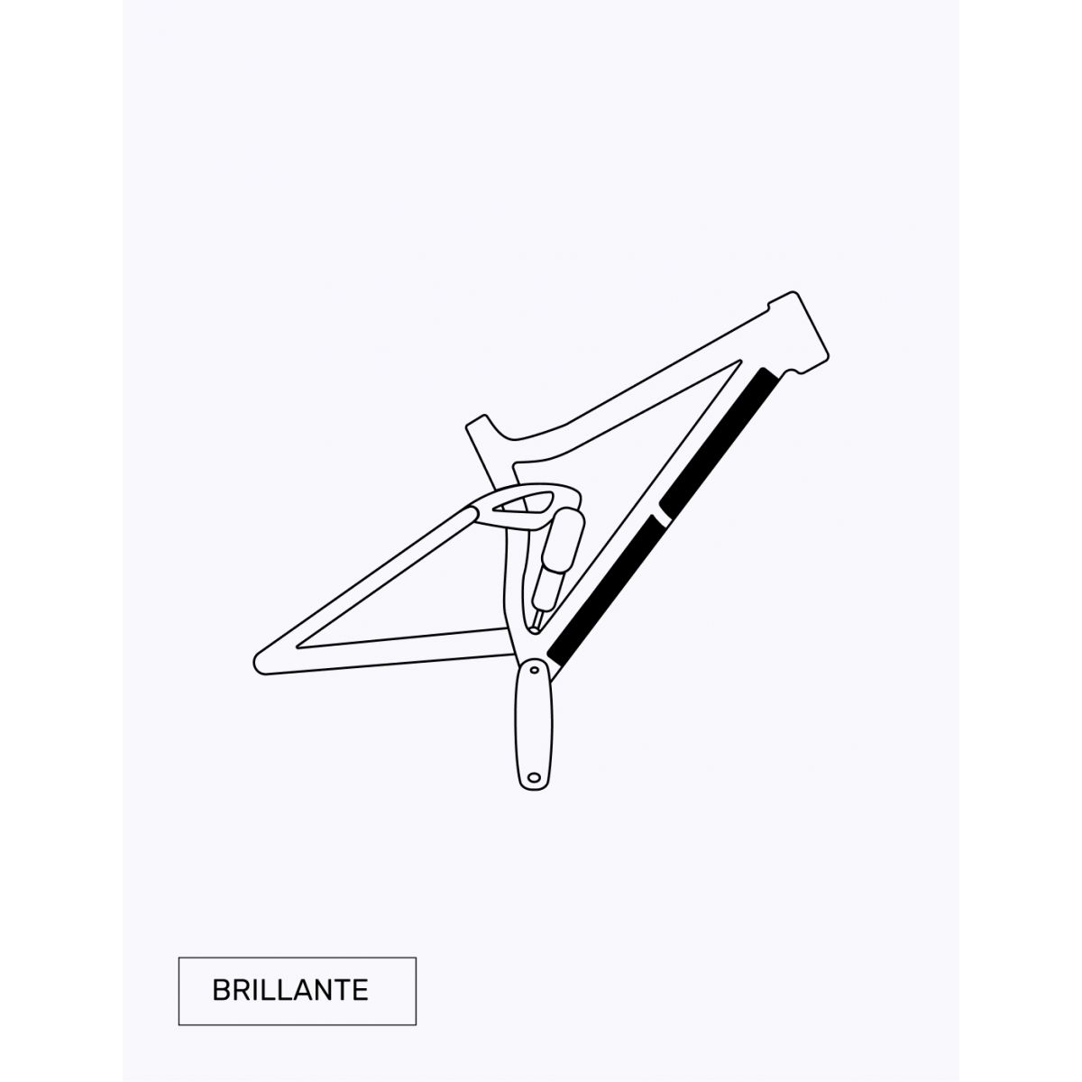 Vinilo protector para el tubo inferior del cuadro de la bicicleta | vinilos Restless Bike