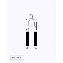 Vinilo protector de horquilla de MTB en transparente brillante | Restless Bike