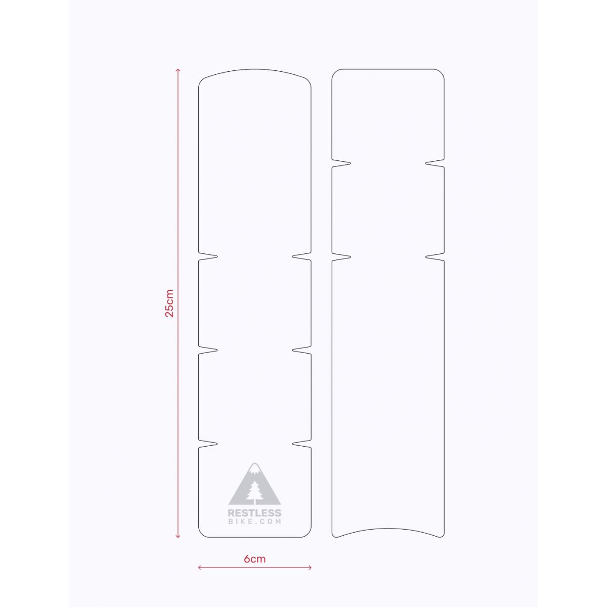 Protector de cuadro Restless Bike transparente mate