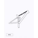 protector de cuadro de alta calidad Restless Bike para bicicletas con pintura mate