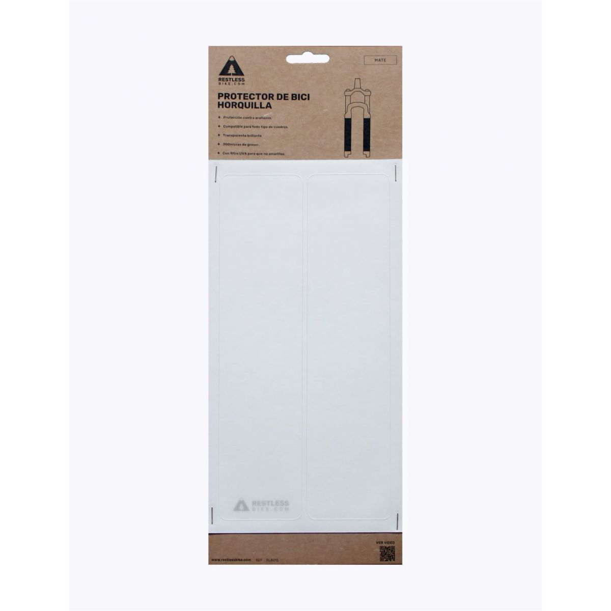Vinilo protector para horquilla de la bici en transparente mate