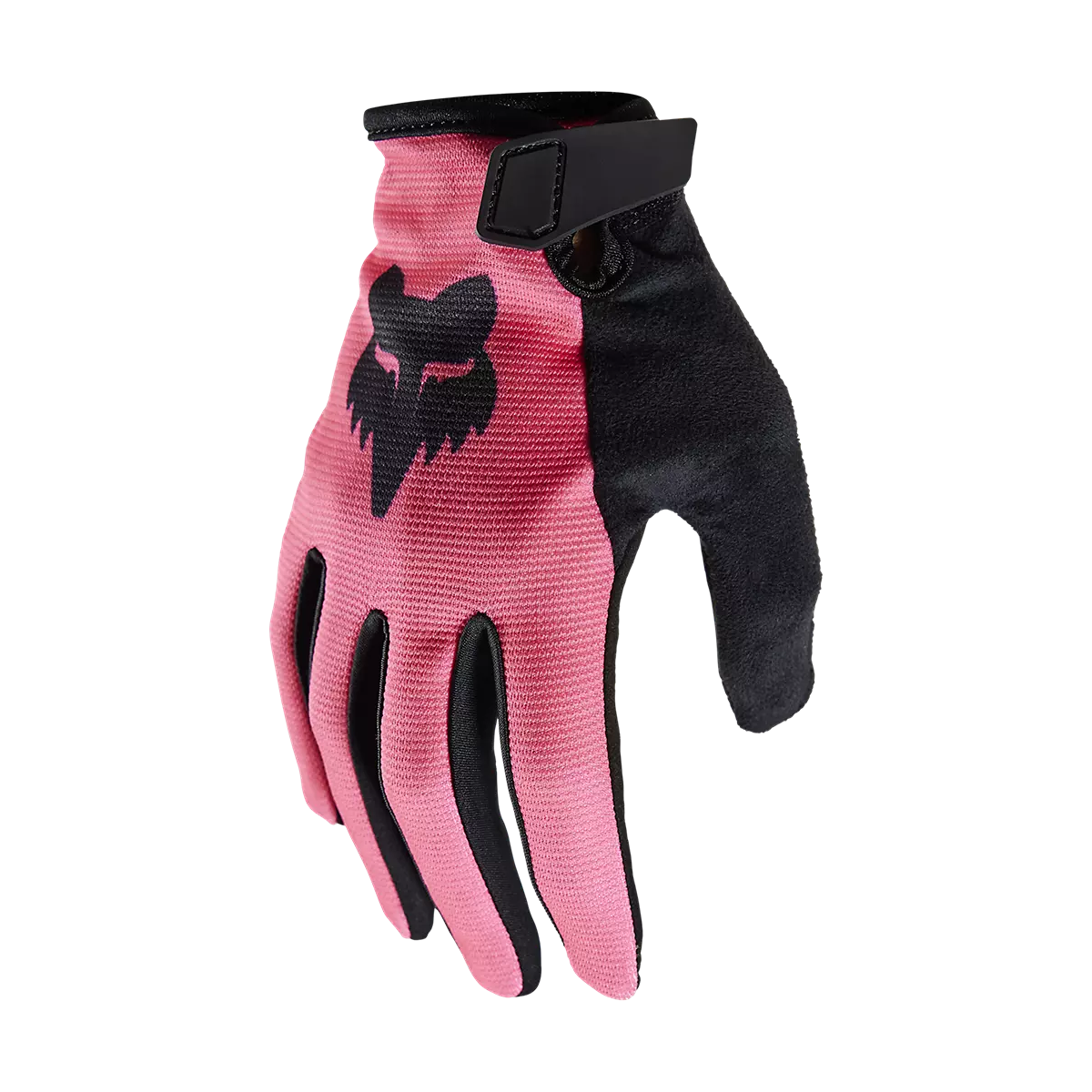 Guantes de bicicleta Fox Ranger Lunar Mujer en color rosa con logo Fox en negro