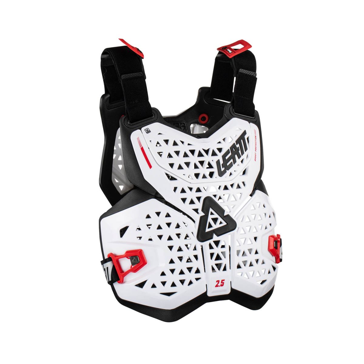 Peto de protección para bicicleta de enduro o descenso Leatt 2.5 en color blanco