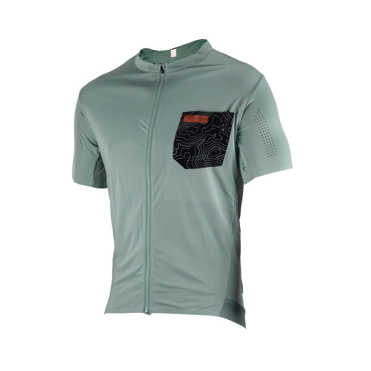 Camiseta de bicicleta de manga corta Leatt Mtb Trail 3.0 LB50230385 | color pistacho verde azul