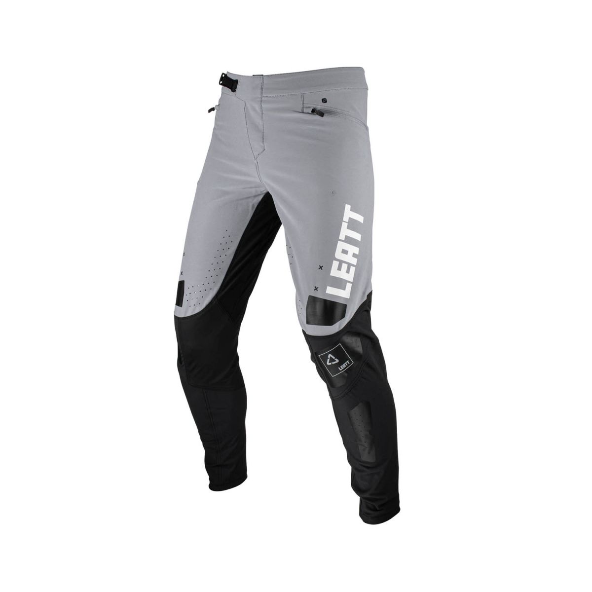 Pantalones largos para mtb enduro o descenso Leatt Gravity 4.0 Titanium color negro y gris