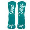 Calcetines altos de ciclismo Pacific and Co GOOD VIBES Lake | azul | verde | menta