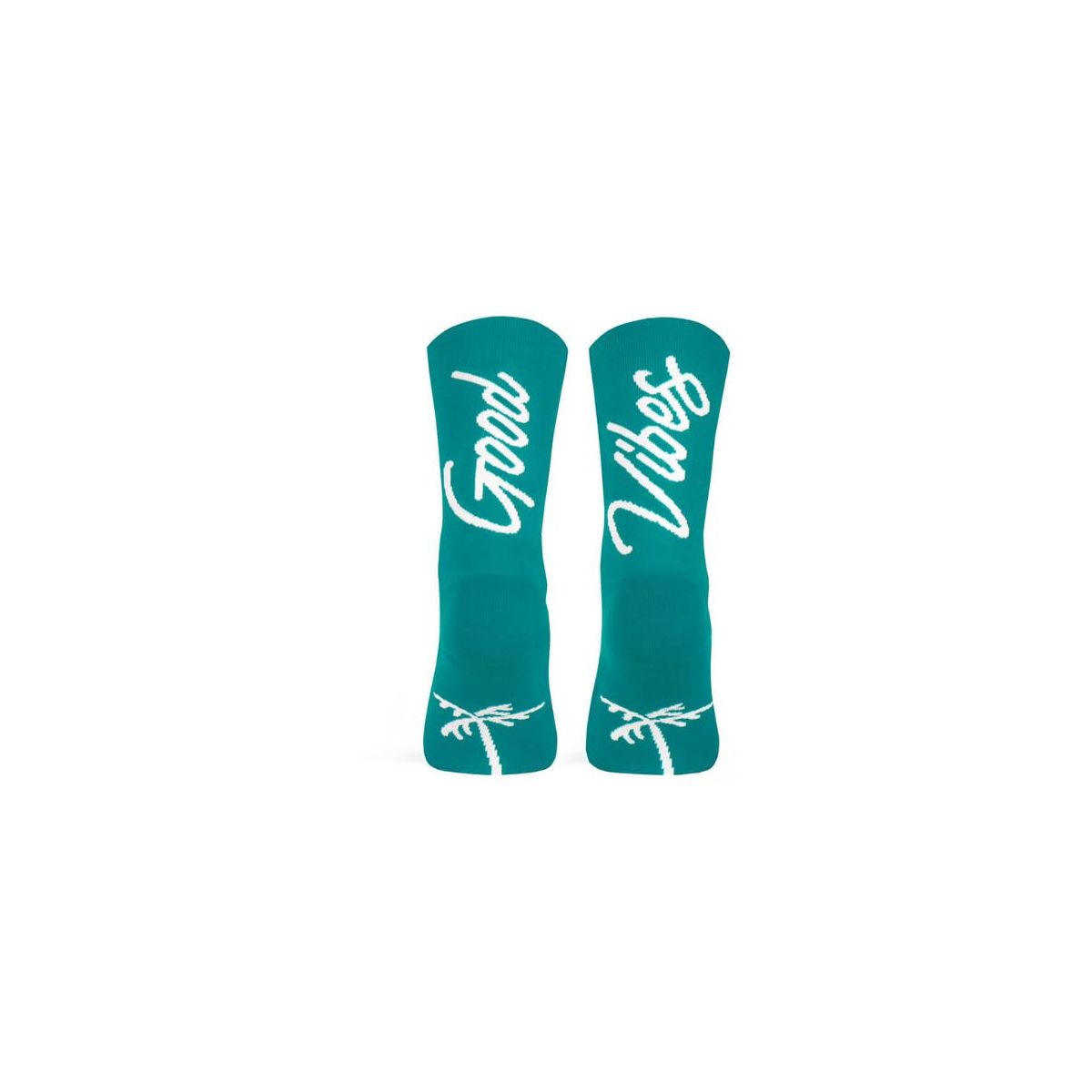 Calcetines altos de ciclismo Pacific and Co GOOD VIBES Lake | azul | verde | menta
