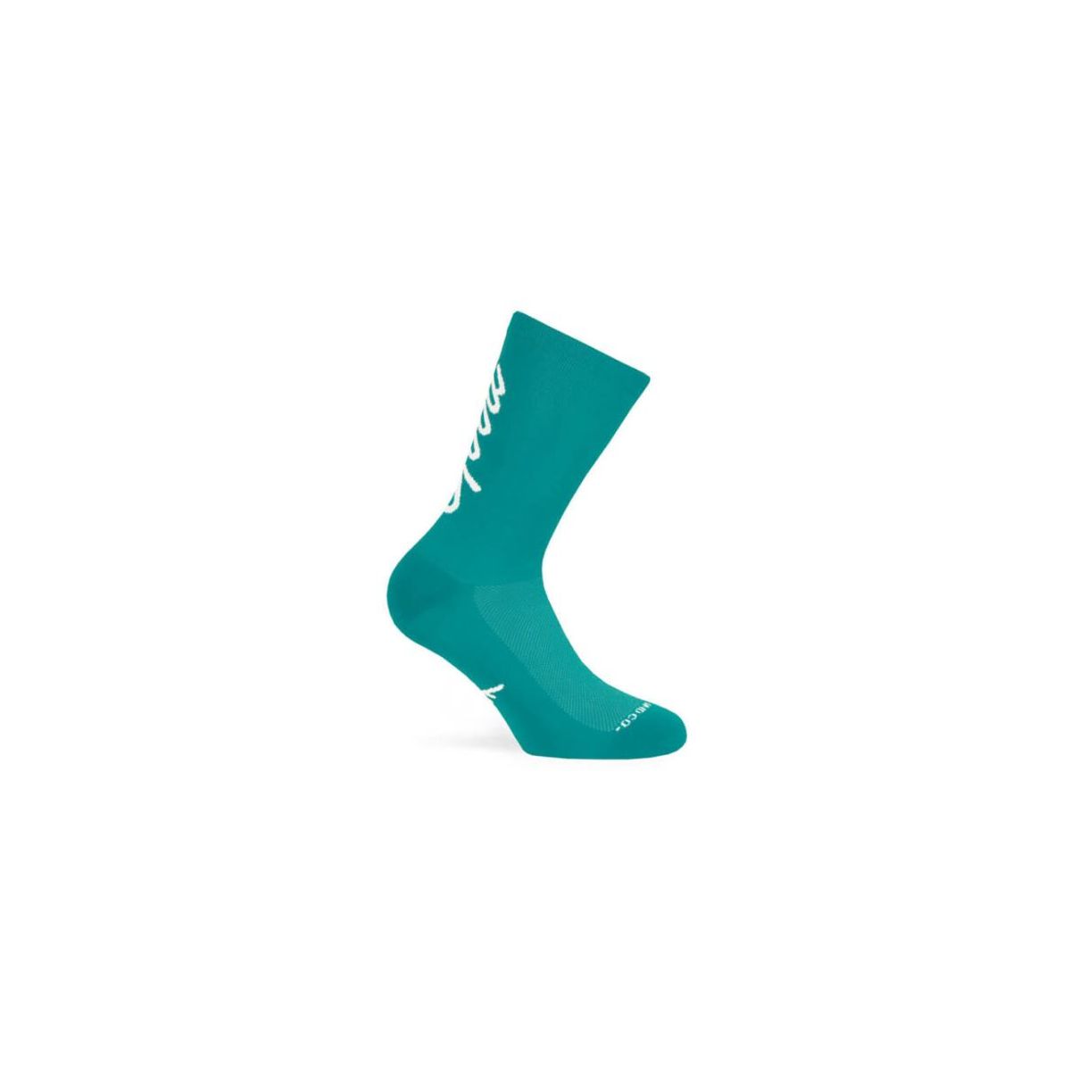 Calcetines altos de ciclismo de carretera o mtb Pacific and Co GOOD VIBES Lake | azul | verde | menta
