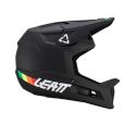 vista lateral del Casco integral de descenso mtb o enduro Leatt MTB Gravity 1.0 2023 en color negro