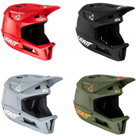 Casco integral barato de descenso mtb o enduro Leatt MTB Gravity 1.0 2023 en color gris | negro | verde | rojo