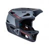 Casco integral de descenso y enduro Leatt DBX Gravity 4.0 2023 titanio en color gris / azul