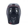 vista superior del Casco integral de descenso y enduro Leatt DBX Gravity 4.0 2023 titanio en color gris / azul