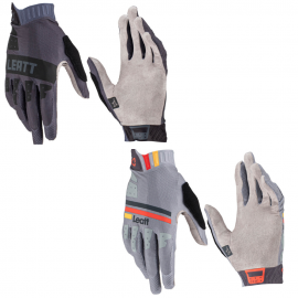 Guantes de bicicleta mtb enduro trail Leatt MTB 2.0 X-Flow en color negro y gris titanio