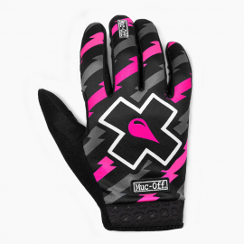 Guantes de bicicleta mtb enduro Muc-Off Mtb Bolt color rosa gris y negro