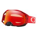 Máscara OAKLEY AIRBRAKE MX Moto Red Prizm Torch en color rojo para bicicleta de descenso, motocross o enduro