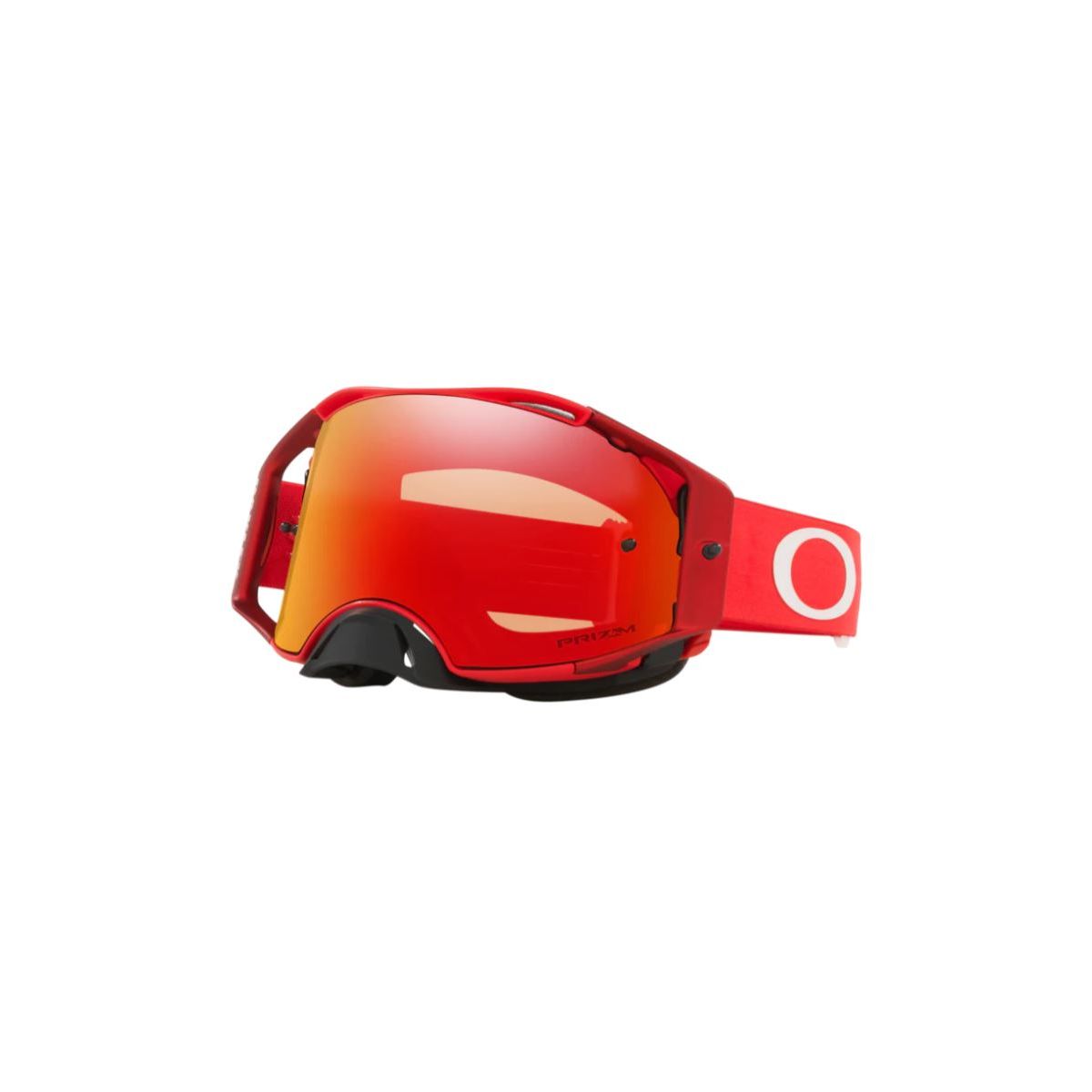 Máscara OAKLEY AIRBRAKE MX Moto Red Prizm Torch en color rojo para bicicleta de descenso, motocross o enduro