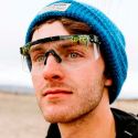 Gafas Pit Viper 2000s The Cosmos Night shade lente transparente puestas en persona