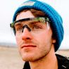 Gafas Pit Viper 2000s The Cosmos Night shade lente transparente puestas en persona