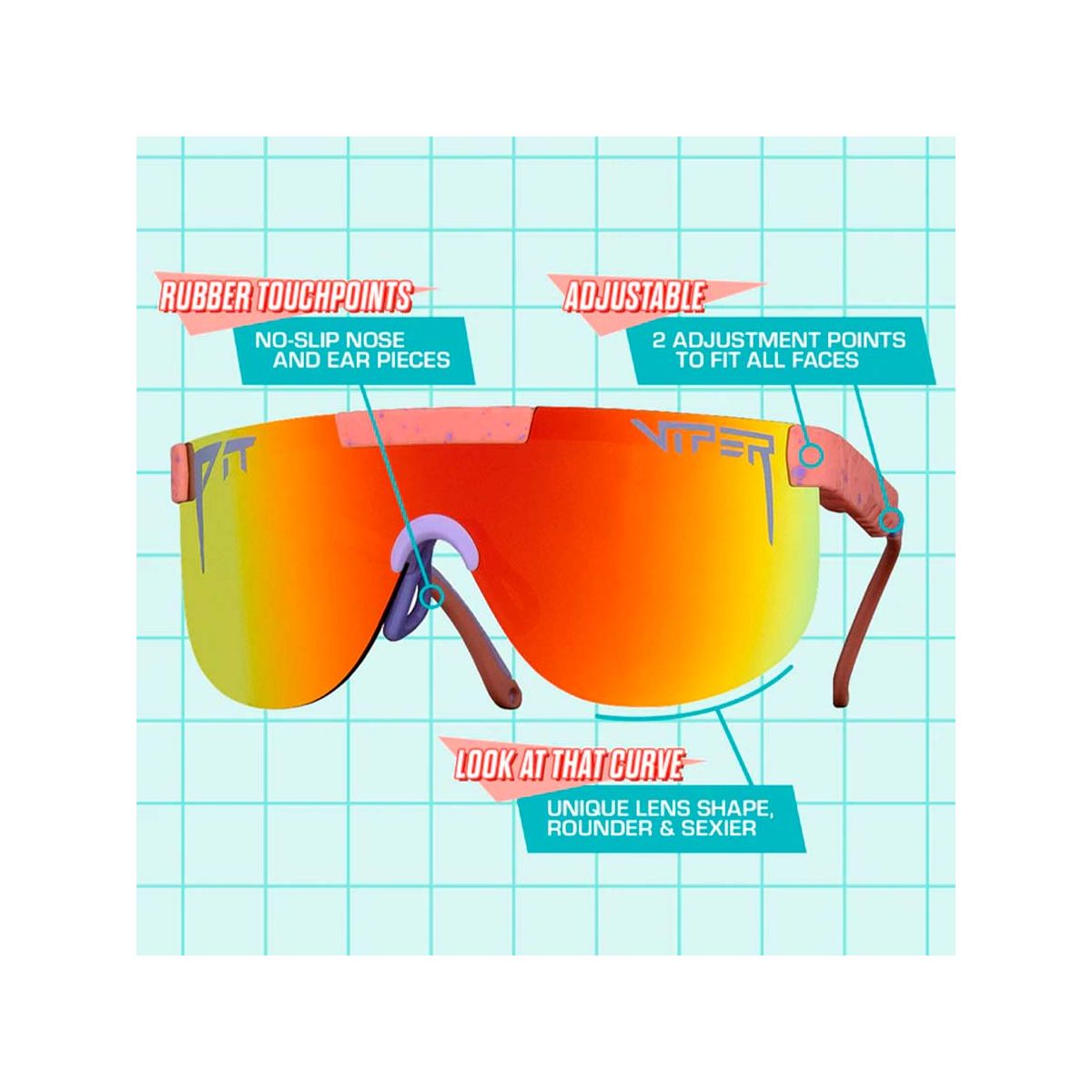 Gafas molonas Pit Viper The Slammin elliptical